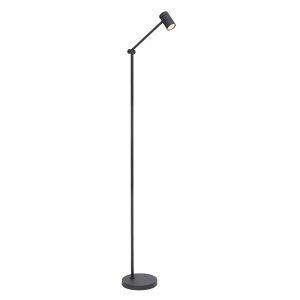 Svart uppladdningsbar golvlampa modern, Tipik, 3W, 2700K LED, med beröringsdimmer