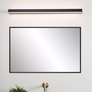 Svart badrumslampa vägg modern, Alexa, 13W, 3000K LED, IP44