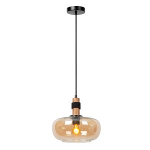 Bärnstensfärgad fönsterlampa retro, Ilona