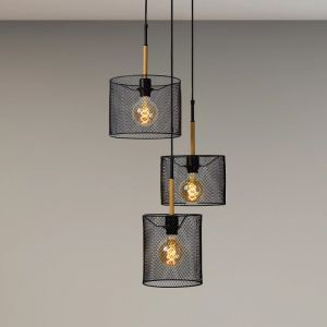 Brun fönsterlampa vintage, Baskett