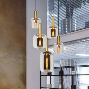 Guld fönsterlampa modern, Joanet
