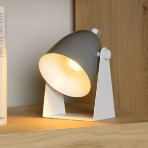Grå bordslampa modern, Chago, med brytare