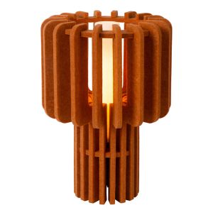 Brun bordslampa modern, Rollo, med brytare