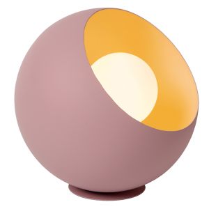 Rosa bordslampa modern, Doredos, med brytare