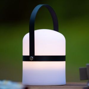 Vit bordslampa utomhus modern, Little Joe, 3W, 2700K LED, IP44, med brytare
