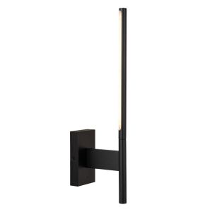 Svart vägglampa modern, Finan, 6W, 2700K LED