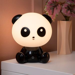 Svart bordslampa barn, Dodo Panda, 3W, 4000K LED