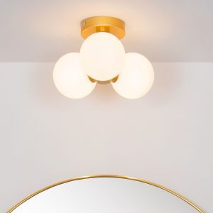 Guld taklampa badrum modern, Trudy, IP44