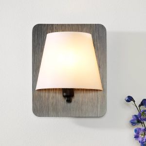 Trä vägglampa grå, Idaho, med brytare