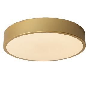 Guld plafond modern, Unar, 18W, 2700K LED, 3 stegs dimmer