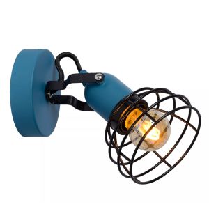 Blå vägglampa barn modern, Paulien