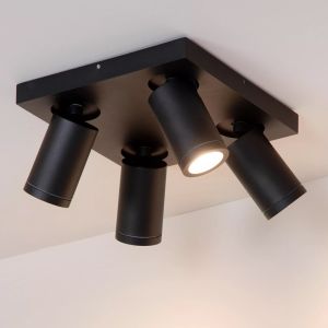 Svart spotlight tak modern, Taylor, IP44