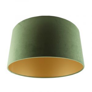 Modern velour lampskärm guld, Melanie