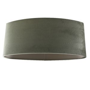 50 cm oval lampskärm sammet grön, Emilius
