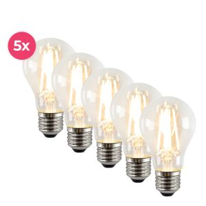 5-pack dimbar Yona E27 A60 LED lampa, 2700k, 4w