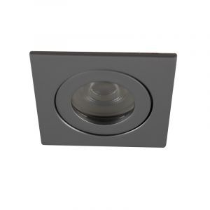 Silver modern infälld spotlight badrum aluminium, Dorx, IP44