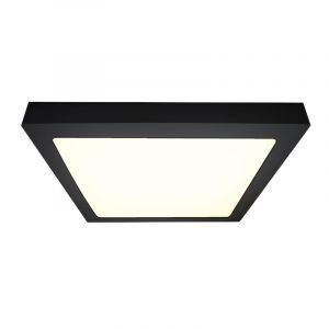 Aluminium plafond svart, Rolo, 18W, 4000K LED
