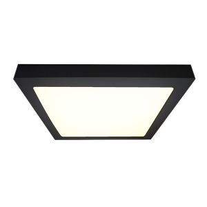 Aluminium plafond svart, Rolo, 24W, 4000K LED