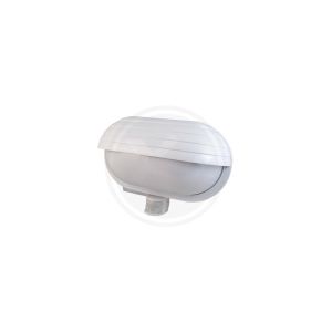 Plast utomhus vägglampa med rörelsesensor vit, Killian, IP44
