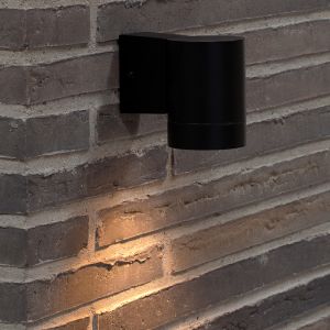 Svart utelampa aluminium, Tin, IP54
