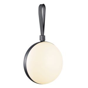 Svart utelampa design, Bring, 1,5W, 2700K LED, IP54, med brytare