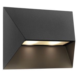 Svart utelampa modern, Pontio, IP54