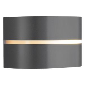 Antracit utelampa aluminium, Sibelis, IP44