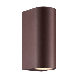 Rostfärgad up down vägglampa modern, Dion, IP44