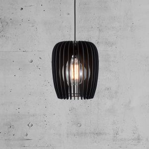 Svart fönsterlampa trä, Tribeca