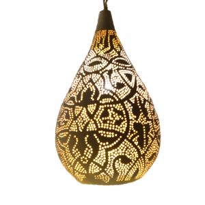 Vit orientalisk fönsterlampa filigran, Zina