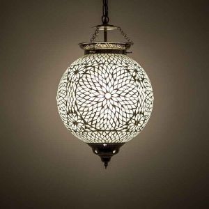 Transparent orientalisk fönsterlampa mosaik, Aziza