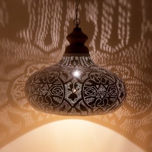 Vit orientalisk fönsterlampa filigran, Zina