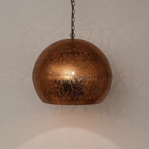 Koppar orientalisk fönsterlampa filigran, Kenza