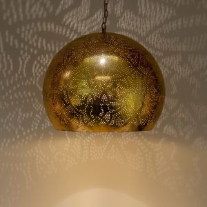 Guld orientalisk fönsterlampa filigran, Kenza