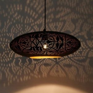 Svart orientalisk fönsterlampa filigran, Zina