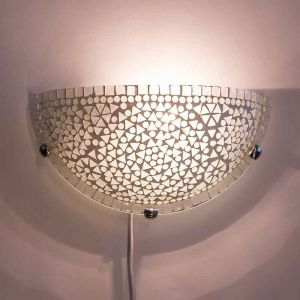 Transparent orientalisk vägglampa mosaik, Haja