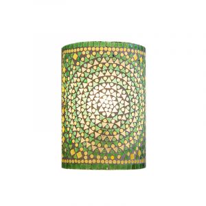 Grön orientalisk vägglampa mosaik, Mahdia