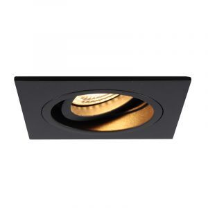 Modern infälld spotlight svart, Bredal