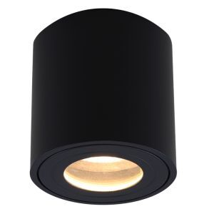 Modern utanpåliggande spotlight svart, Alion, IP44