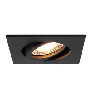 Aluminium infälld spotlight svart, Onno