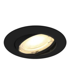 Aluminium infälld spotlight svart, Rudo