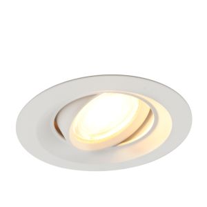 Aluminium infälld spotlight vit, Tycho