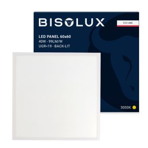LED-panel 60x60 - 40W - 3000K - UGR<19 - back-lit
