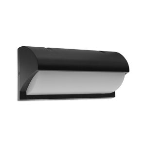 Svart utelampa aluminium, Rajko, 12W, 3000K LED, IP54