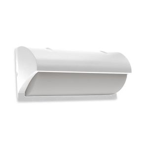 Vit utelampa aluminium, Rajko, 12W, 3000K LED, IP54