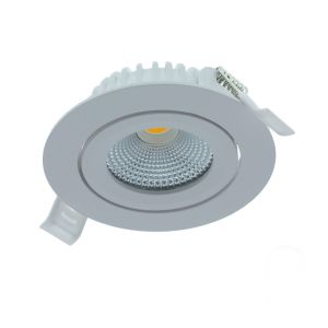 Vit downlight aluminium, Wimke, 5W, RGBW LED, IP54