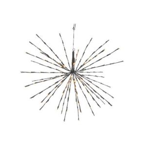 30 cm LED 3d-stjärna med 72 varmvita blinkande LED-lampor