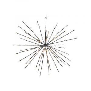 45 cm LED 3d-stjärna med 72 varmvita blinkande LED-lampor