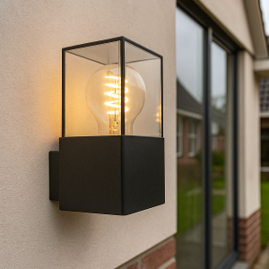 Modern utelampa svart, Sanel, IP44
