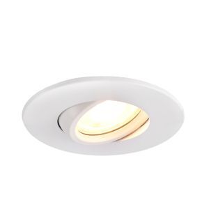 Modern infälld spotlight badrum vit, Jill, IP44